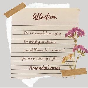 We use recycled packaging!